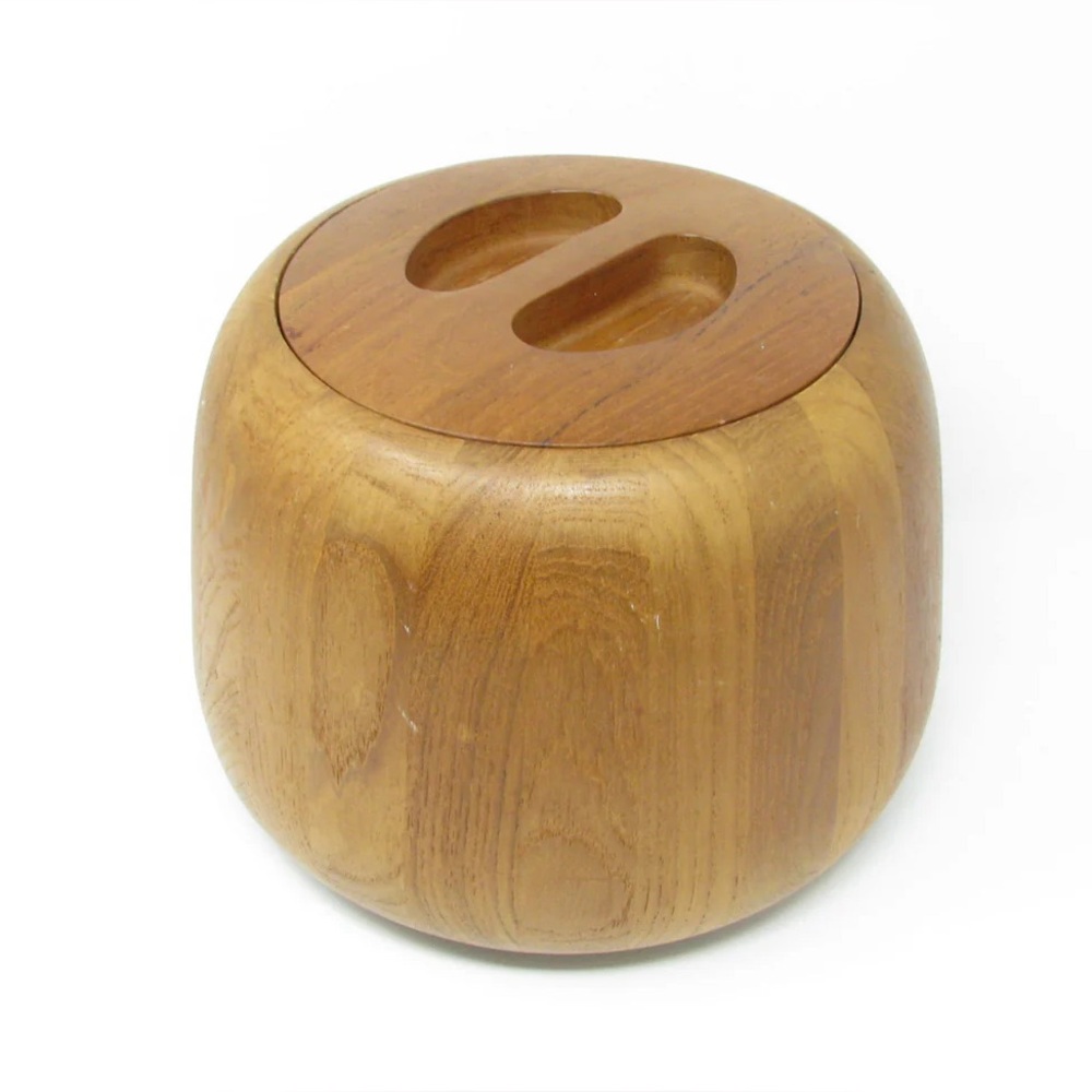 Vintage Dansk Jens Quistgaard Teak MCM Ice Bucket with Liner